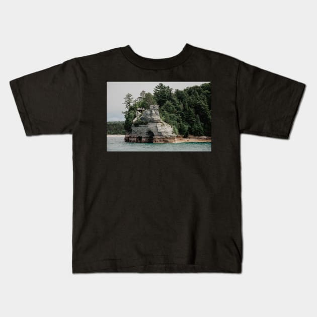 Pictured Rocks National Park Kids T-Shirt by LindsayVaughn
